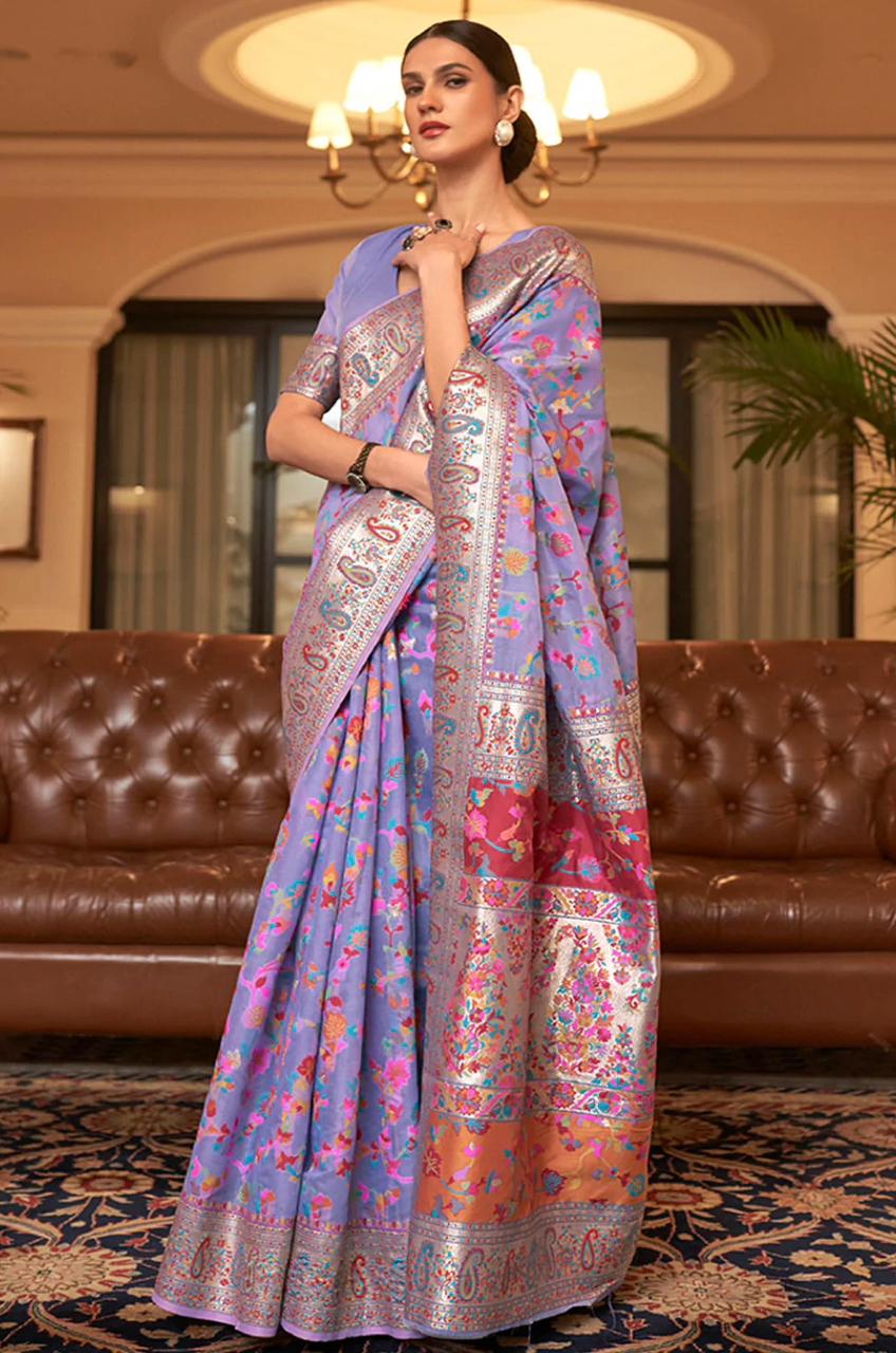 Elegant Printed Border Saree