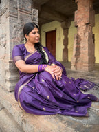 Purple Kanjivaram Style Saree