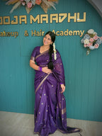 Purple Kanjivaram Style Saree