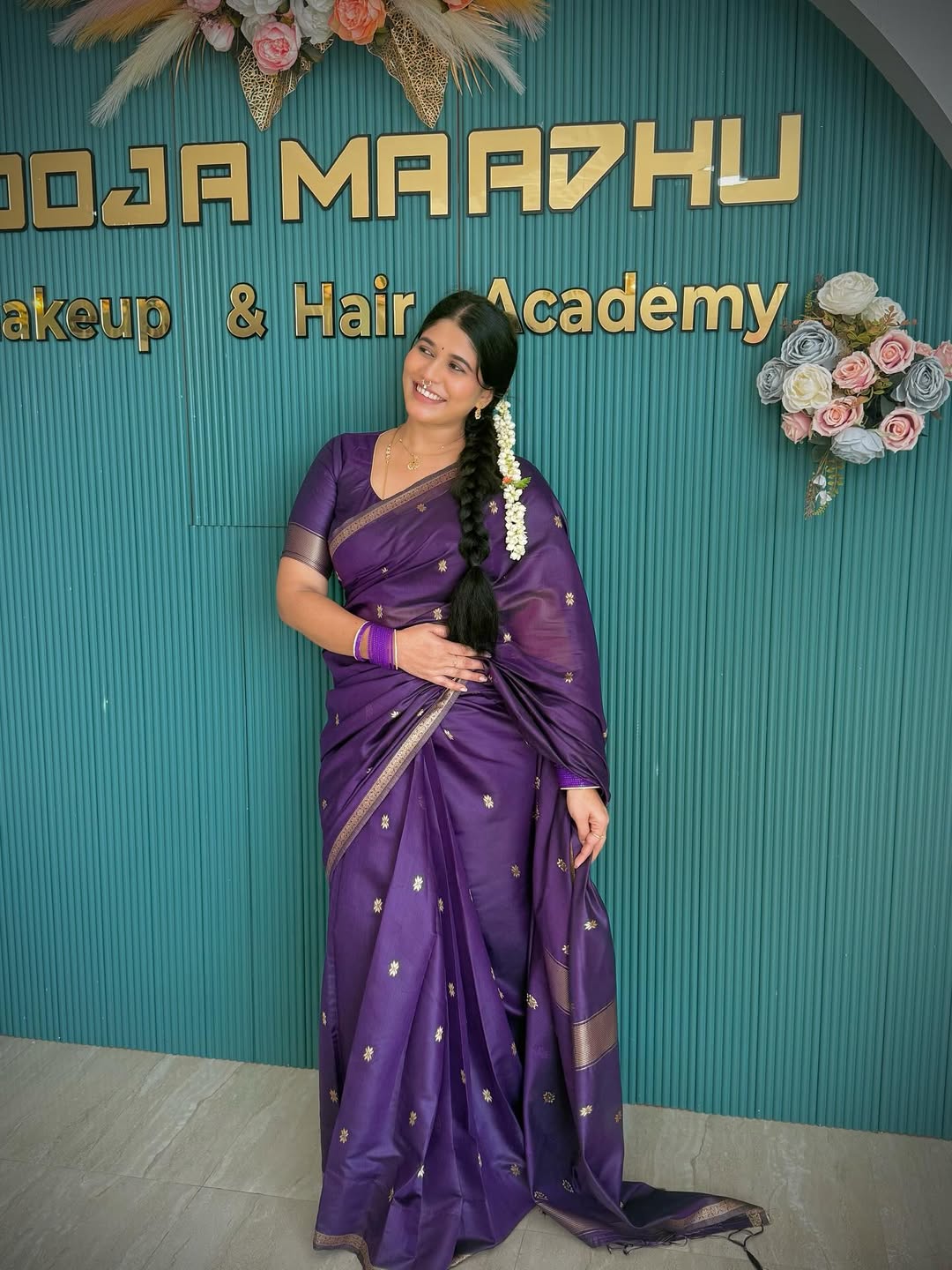 Purple Kanjivaram Style Saree