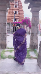 Purple Kanjivaram Style Saree